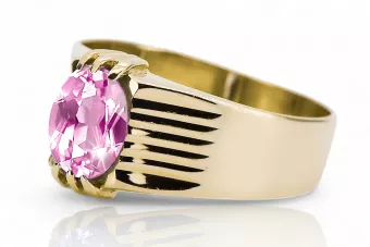 Amethyst 14k žlté zlato Ring Vintage Jewlery vrc007y-am Art Deco