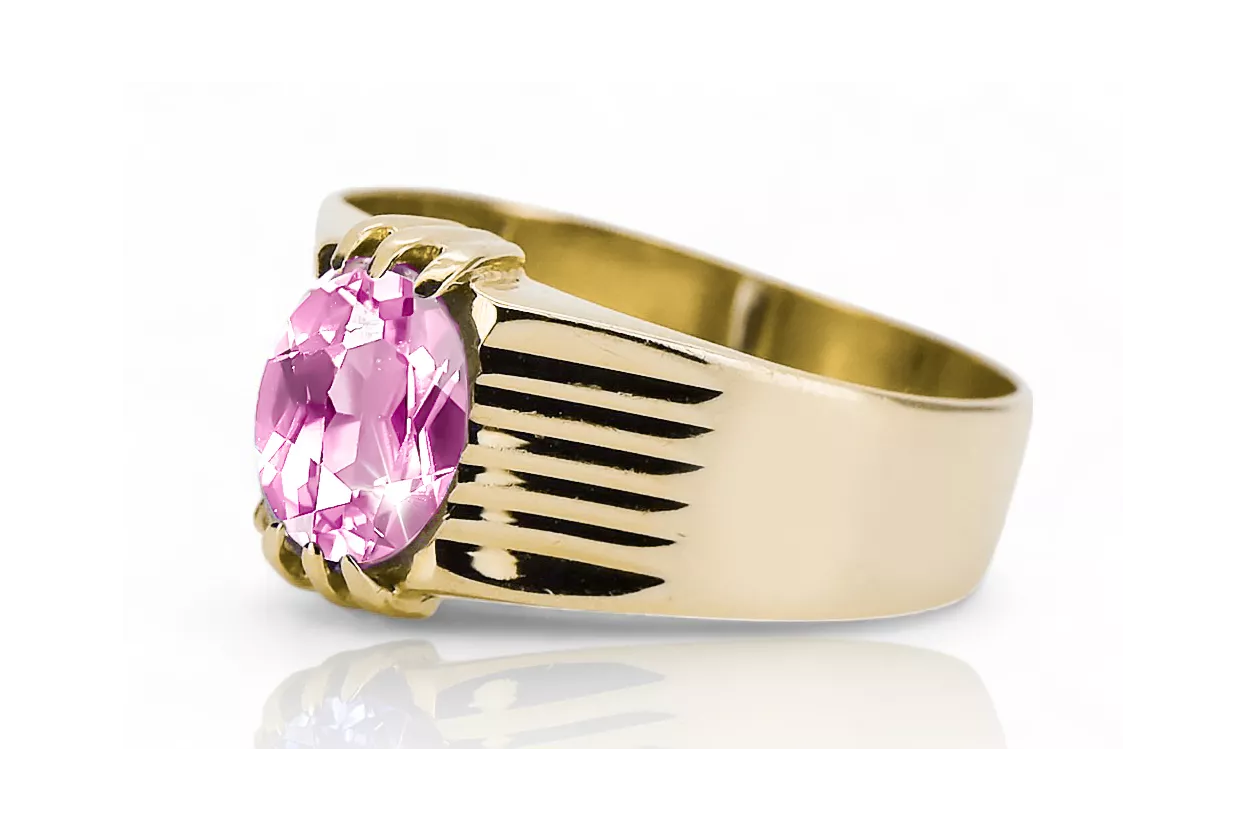 Amethyst 14k žluté zlato Ring Vintage craft vrc007y-am Art Deco