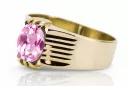 Amethyst 14k žluté zlato Ring Vintage craft vrc007y-am Art Deco