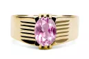 Amethyst 14k žlté zlato Ring Vintage Jewlery vrc007y-am Art Deco