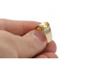 Кольцо Yellow Peridot 14-ка/желтое золото Винтаж vrc007y-yp Art Deco Русские винтажные украшения Ар-деко, стиль СССР