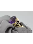 8К Жовте золото Alexandrite Каблучка Вінтаж прикраси vrc029x-ax Art Deco Російський радянський стиль СРСР