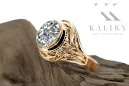 Вінтаж вироби Каблучка Zircon 14К рожеве червоне золото vrc012r-zi Art Deco СРСР радянський російський стиль