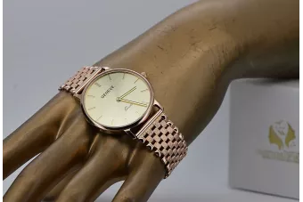 Gold bărbați ceas Geneve ★ Zlotychlopak.pl ★ Puritate de aur 585 333 Preț scăzut!