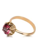 Ring Vintage Ruby χρυσό ροζ vrc051r-rb Art Deco