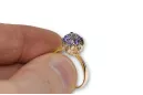 Alexandrite 14 Karat Roségold Ring Vintage Schmuck vrc051r-ax Art Deco Sowjetischer russischer UdSSR Stil