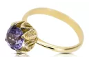 Vintage style Ring Alexandrite 14k κίτρινο χρυσό vrc051y-ax Art Deco
