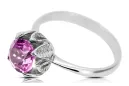 Стерлинговое серебро 925 пробы Amethyst Кольцо Винтаж украшения vrc051s-am Art Deco СССР советский русский стиль
