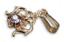 Pendant Vintage craft Alexandrite čtrnáctinová růžová zlata vpc004r-ax Art Deco