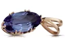 Oro rosa antiguo original de 14k Alejandrita Colgante Joyería vintage vpc019r