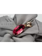 Original Vintage 14K Rose Gold Ruby Pendant Vintage Jewlery vpc019r