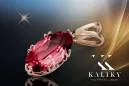 Vintažiniai papuošalai Pakabukas Rubin Originalus 14k rožinio aukso vintage vpc019r