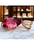 Original Vintage 14K Rose Gold Ruby Pendant Vintage Jewlery vpc019r