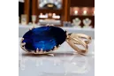 Anhänger Vintage Saphir Originales Vintage-Roségold aus 14 Karat vpc019r