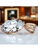 Vintage Pendant Zircon Original Vintage 14K Rose Gold vpc019r