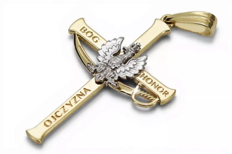 Golden Catholic Cross ★ russiangold.com ★ Gold 585 333 Low price