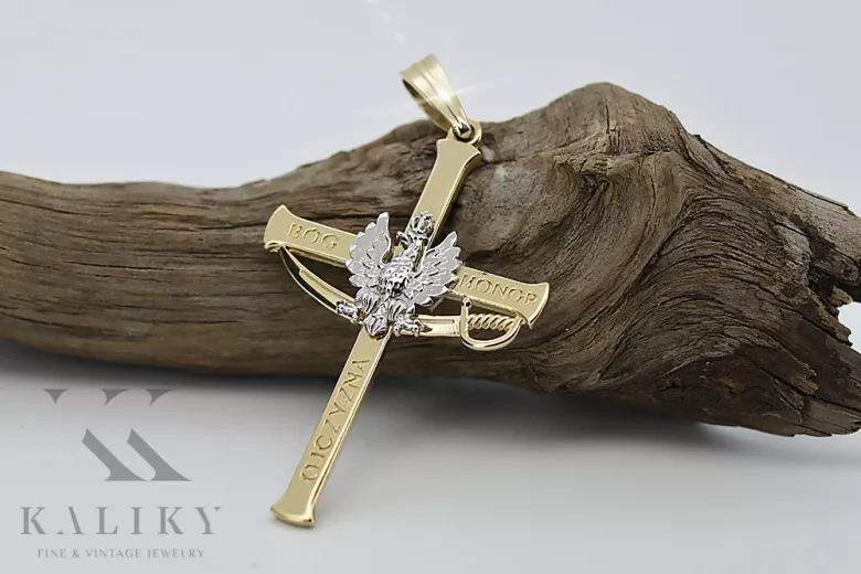 Cruz de oro católica ★ russiangold.com ★ oro 585 333 bajo precio