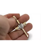 Cruz de oro católica ★ russiangold.com ★ oro 585 333 bajo precio