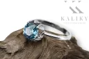 Lira sterlină de argint 925 Aquamarine Inel Stil Vintage vrc051s-aq Art Deco Stil URSS sovietic rusesc