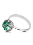 Emerald 925 Spol_Latn Ring Vintage style vrc051s-em Art Deco