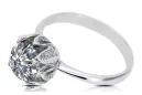 Style vintage Anneau Zircon Argent sterling 925 vrc051s-zi Art Deco Style Art Déco soviétique