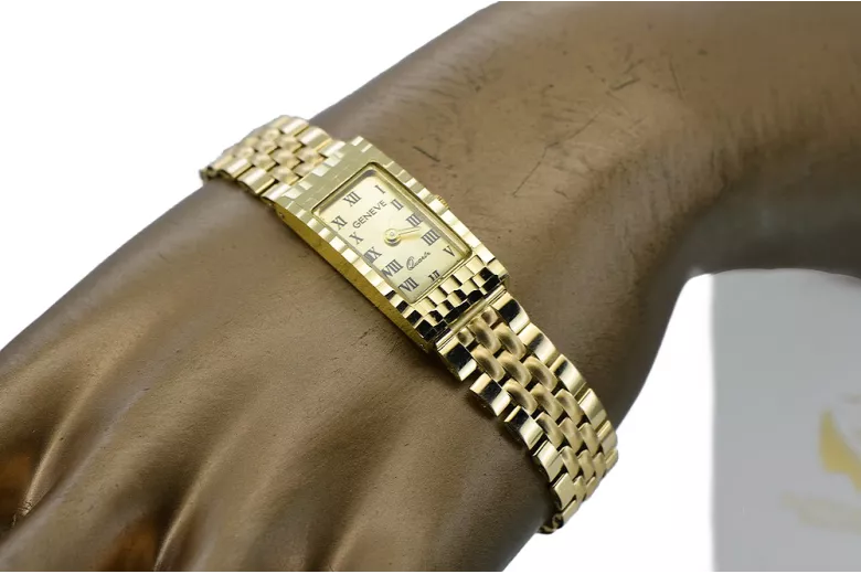 Zlaté dámske hodinky ★ złotychlopak.pl ★ Upratovanie Gold 585 333 Nízka cena!