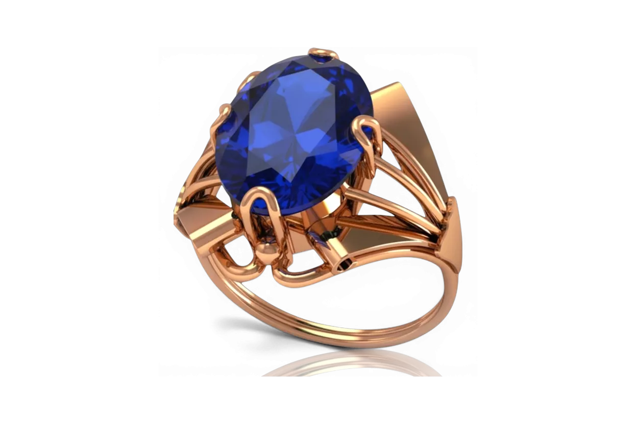 Russische sowjetische Rose 14 Karat 585 Gold Alexandrit Rubin Smaragd Saphir Zirkon Ring vrc014