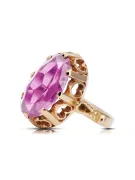 Rose soviétique russe 14k 585 or Alexandrite Ruby Emerald Sapphire Zircon ring vrc014