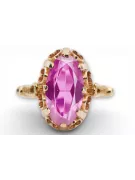 Inel sovietic rusesc din aur 585 trandafir 14k alexandrit rubin smarald safir zircon vrc014