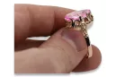 Rose soviétique russe 14k 585 or Alexandrite Ruby Emerald Sapphire Zircon ring vrc014