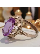 Russische sowjetische Rose 14 Karat 585 Gold Alexandrit Rubin Smaragd Saphir Zirkon Ring vrc014