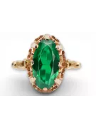 Russe soviétique rose 14k 585 or alexandrite ruby émeraude saphir saphir zircon anneau vrc014