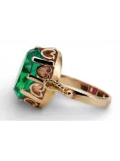 Russian Soviet rose 14k 585 gold Alexandrite Ruby Emerald Sapphire Zircon ring  vrc014