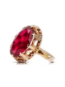 Российская советская роза 14K 585 Gold Alexandrite Ruby Emerald Sapphire Zircon кольцо VRC014