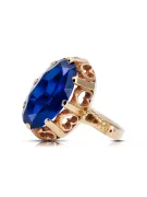 Russische Sowjetrose 14k 585 Gold Alexandrite Rubin Smaragd Saphir Zirkon Ring VRC014