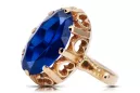 Ruská sovietska ruža 14k 585 zlata Alexandrita Ruby Emerald Sapphire Zircon Ring VRC014