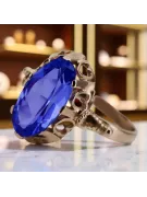 Ruská sovětská růže 14k 585 Zlato Alexandrite Ruby Emerald Sapphire Zircon Ring VRC014