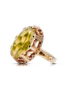 Ruská sovětská růže 14k 585 Zlato Alexandrite Ruby Emerald Sapphire Zircon Ring VRC014