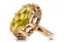 Ruská sovietska ruža 14k 585 zlata Alexandrita Ruby Emerald Sapphire Zircon Ring VRC014