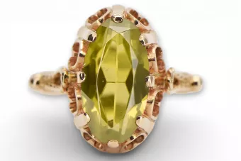Российская советская роза 14K 585 Gold Alexandrite Ruby Emerald Sapphire Zircon кольцо VRC014
