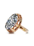 Российская советская роза 14K 585 Gold Alexandrite Ruby Emerald Sapphire Zircon кольцо VRC014