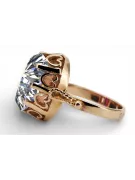 Russian Soviet rose 14k 585 gold Alexandrite Ruby Emerald Sapphire Zircon ring  vrc014