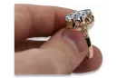 Руски съветски роза 14k 585 злато александрит рубин смарагд сапфир циркон пръстен vrc014