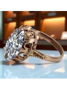 Ruská sovietska ruža 14k 585 zlata Alexandrita Ruby Emerald Sapphire Zircon Ring VRC014