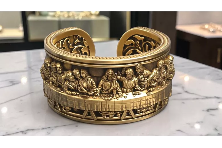 Руски съветски розов розов 14k 585 златен реколтар VRN001