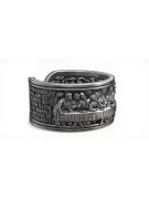 Sterling silver 925 ring crn006s The Last Supper Jesus Ring Art Deco Vintage style