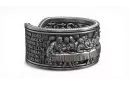 Sterling silver 925 ring crn006s The Last Supper Jesus Ring Art Deco Vintage style