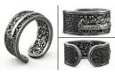 Sterling silver 925 ring crn006s The Last Supper Jesus Ring Art Deco Vintage style