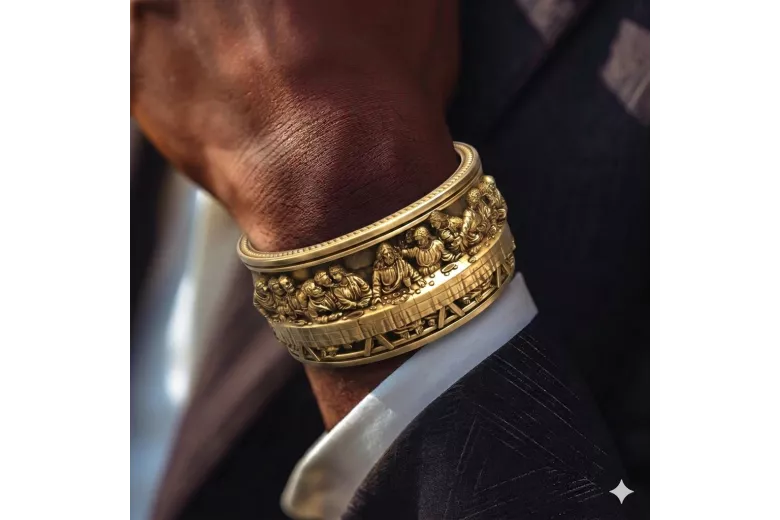 Yellow rose gold bracelet ★ russiangold.com ★ Gold 585 333 Low price