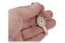 Italienische gelbe Damenuhr Geneve aus 14 Karat 585er Gold Lady Gift lw014y